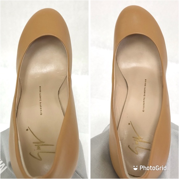 New GUISEPPE ZANOTTI Beige Platform Heels Size EU 39 / US 8.5 - Picture 8 of 12